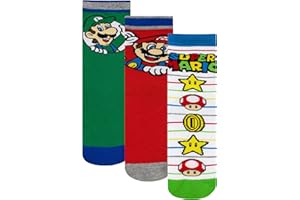 SUPER MARIO socks | Ankle Socks | Mario Game Socks | Boys Socks