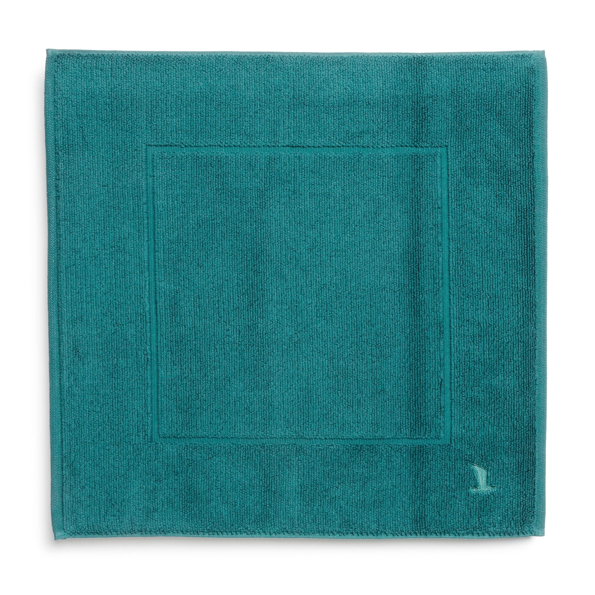 Möve Superwuschel bath mat 60 x 60 cm made of 100% cotton, lagoon