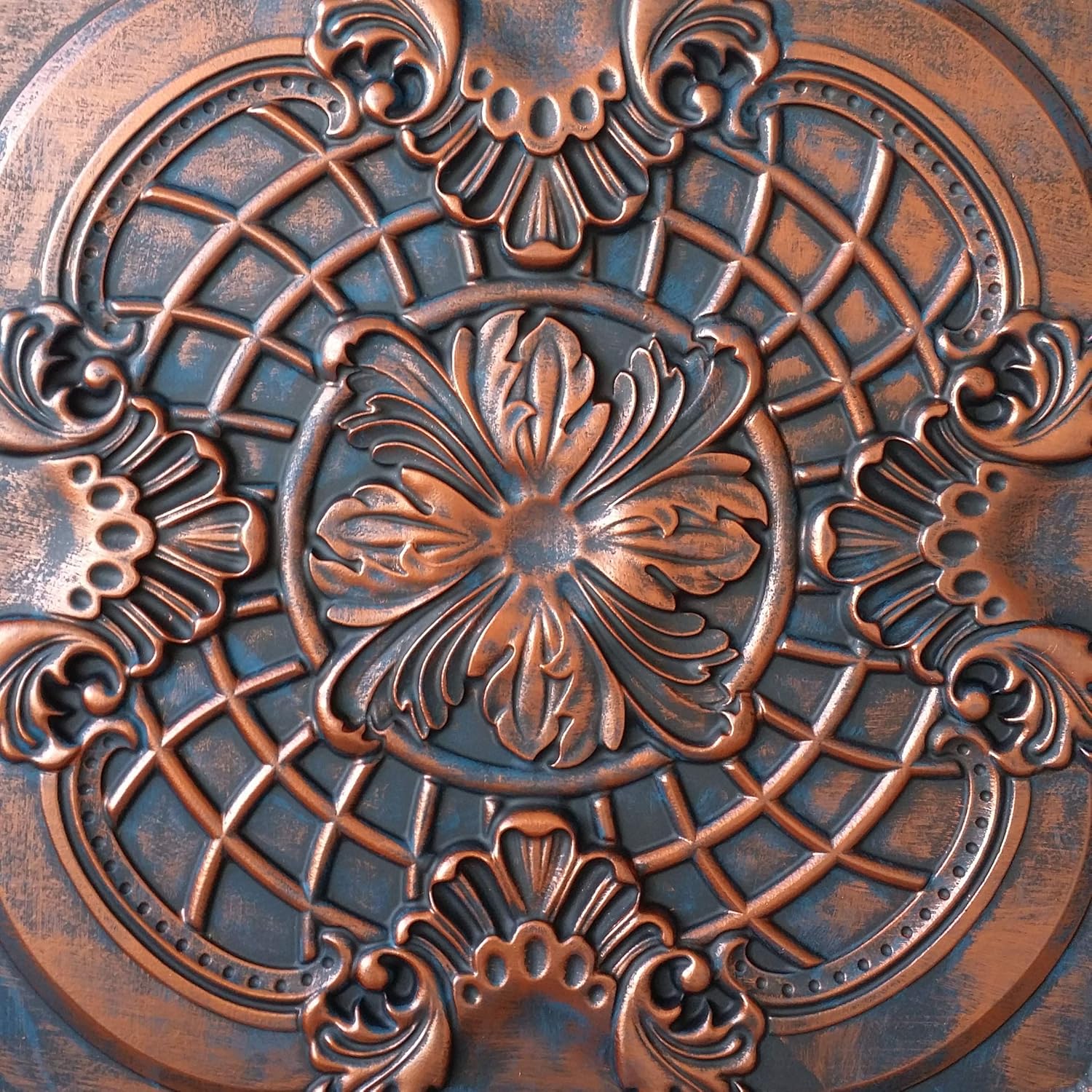 Amazon Com Ceiling Tiles Fake Tin Rustic Copper Cafe Pub Wall