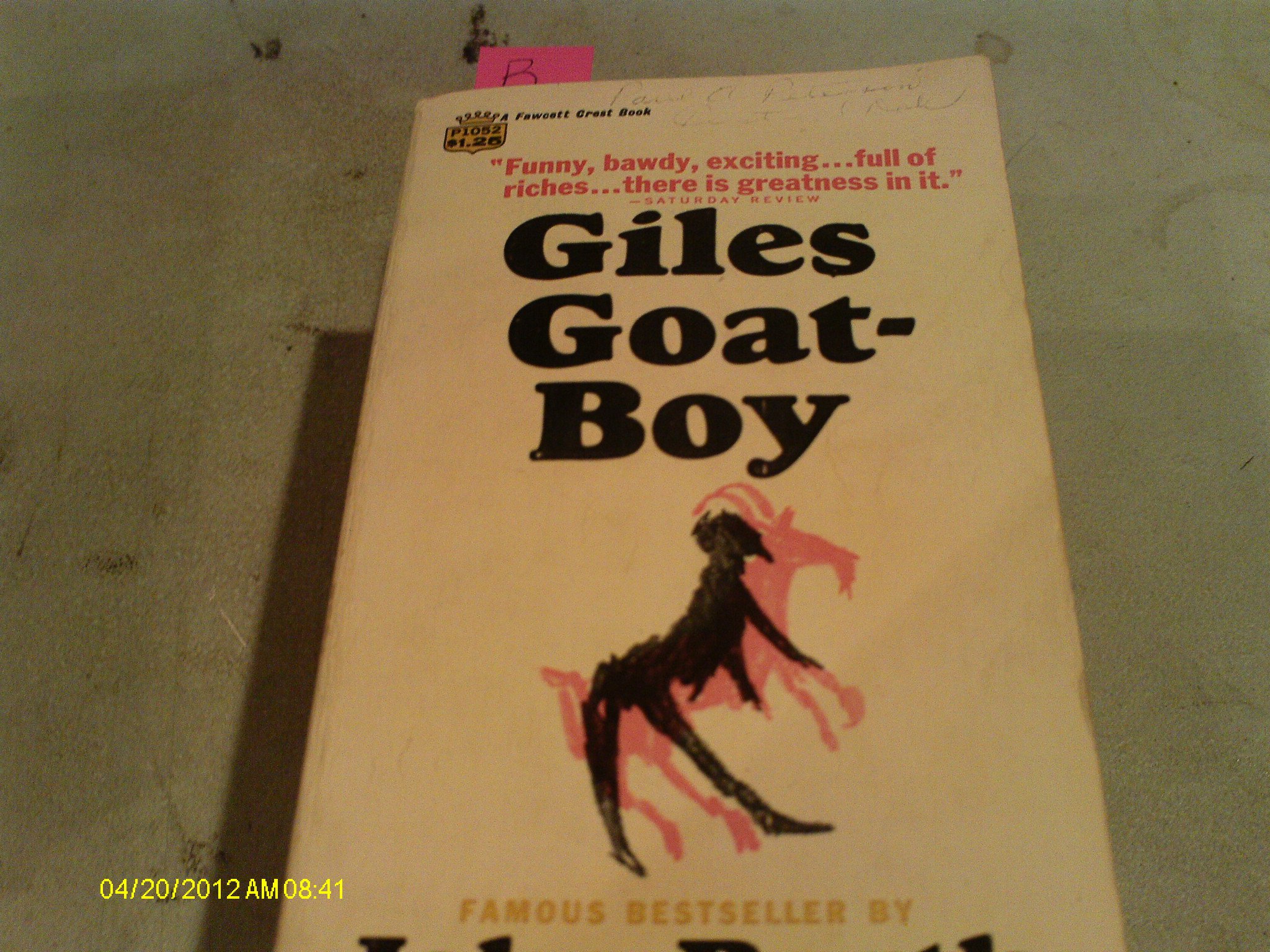 Giles Goat Boy Barth John 9780449235249 Amazon Com Books