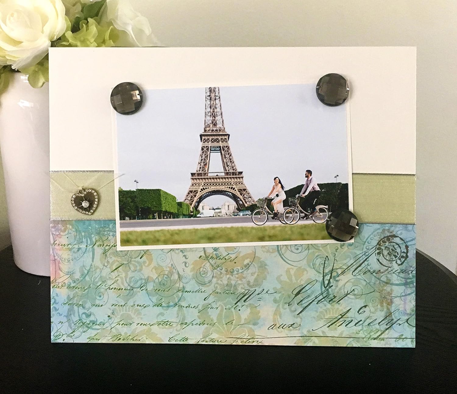 Paris France Picture Frame Wedding Gift Home Decor