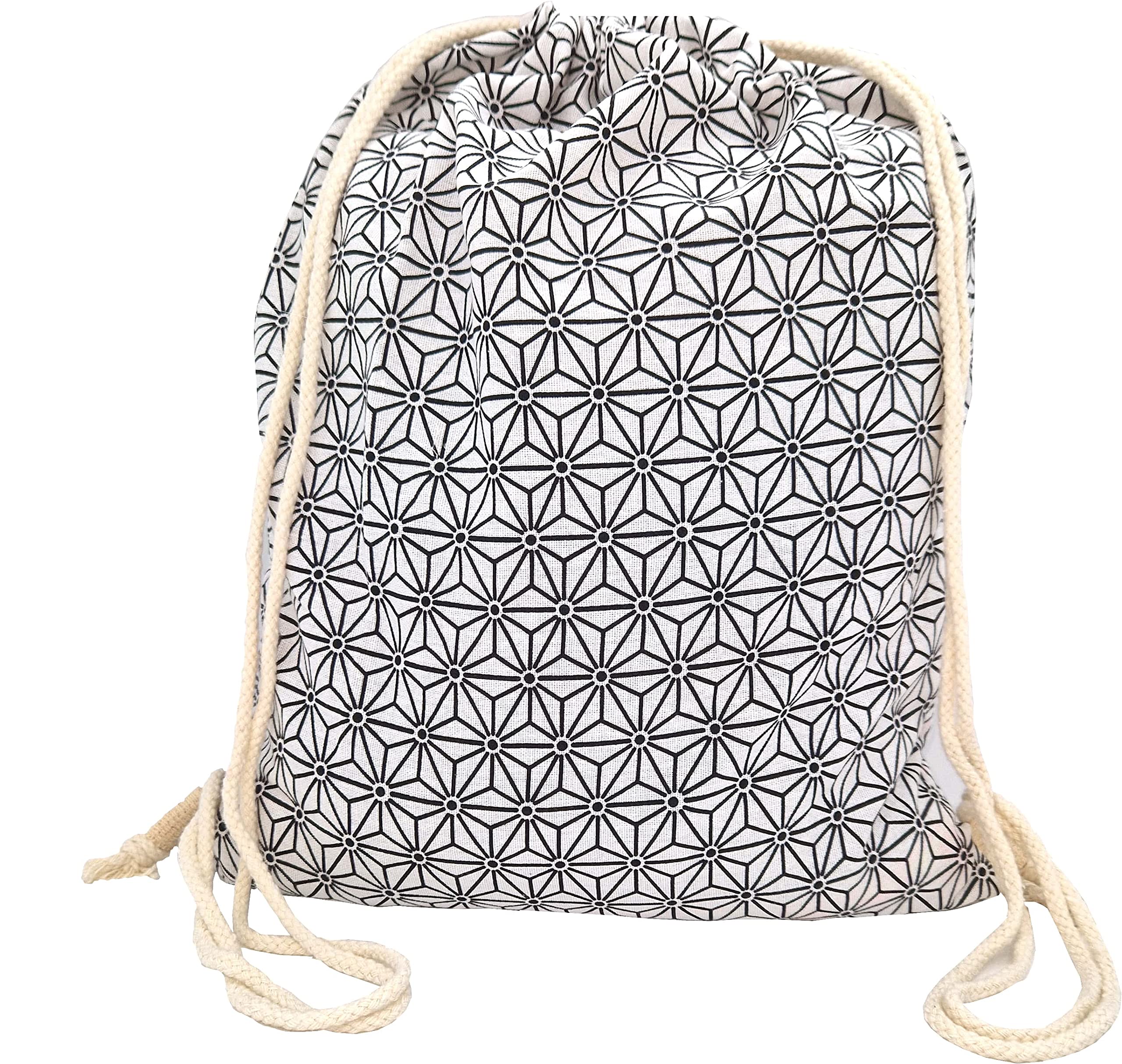 PANASIAM simple-bag, asanoha white
