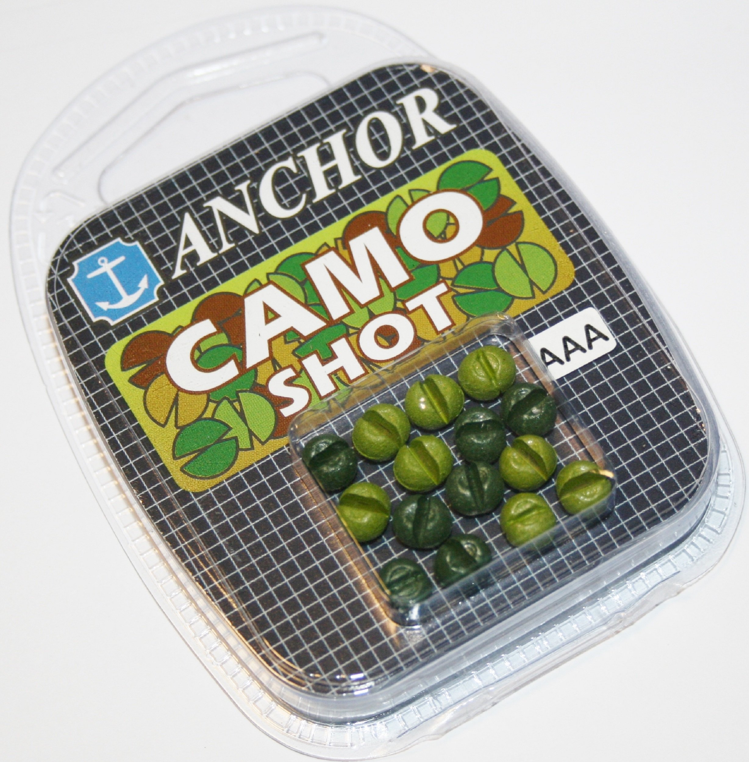 Anchor Tackle Camo Double-Cut Shot Refill - Green, Size A