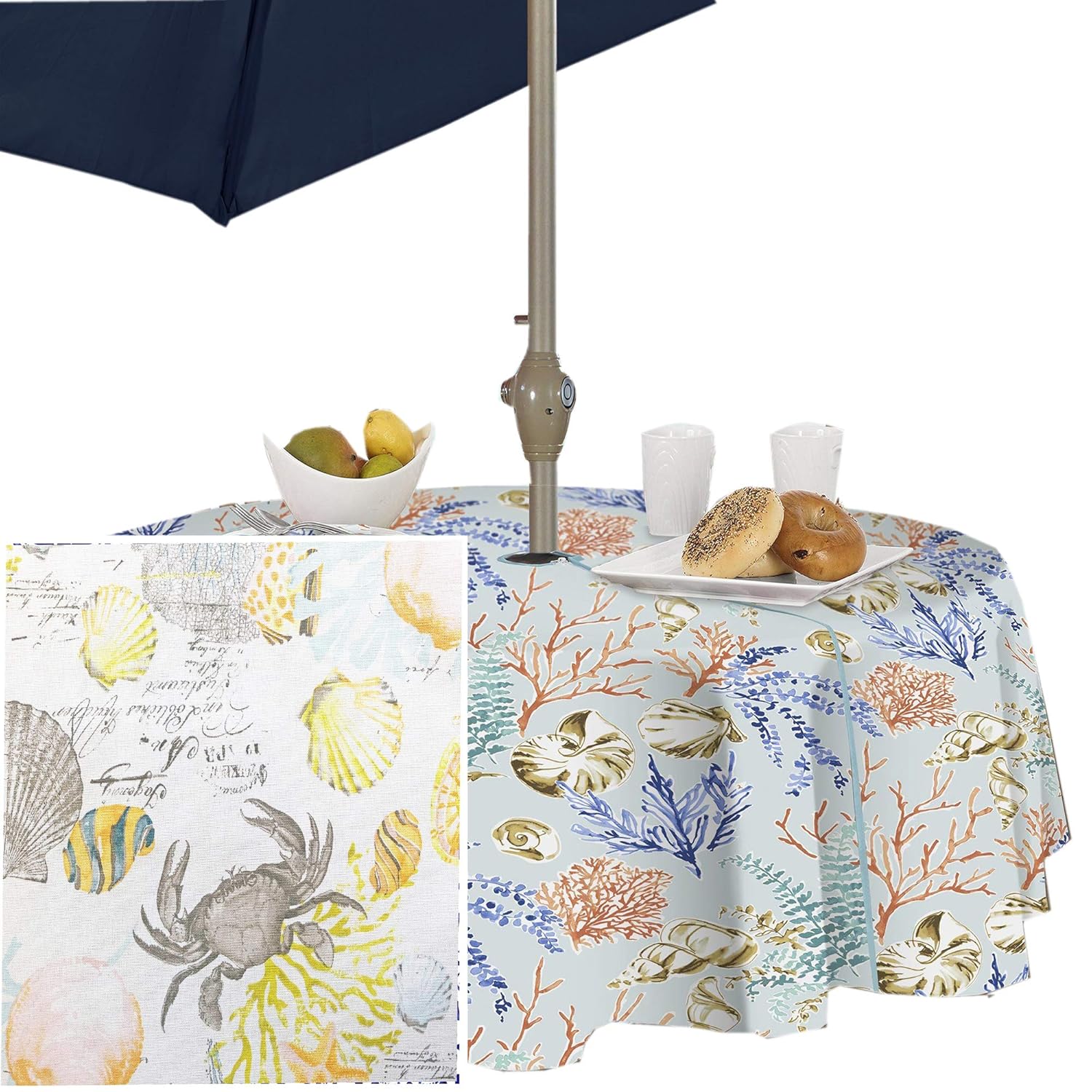 Best round table cloth with zipper