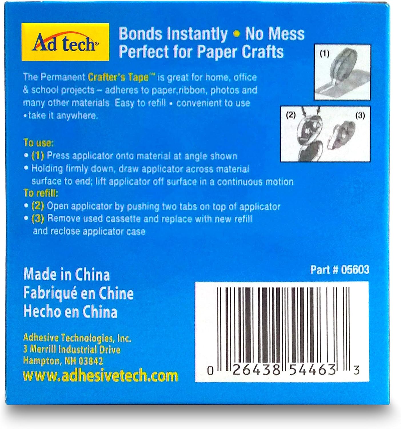 Adtech Glue Runner Permanent 35Yds Total (4 Pack Each), Single Pack: Arts, Crafts & Sewing