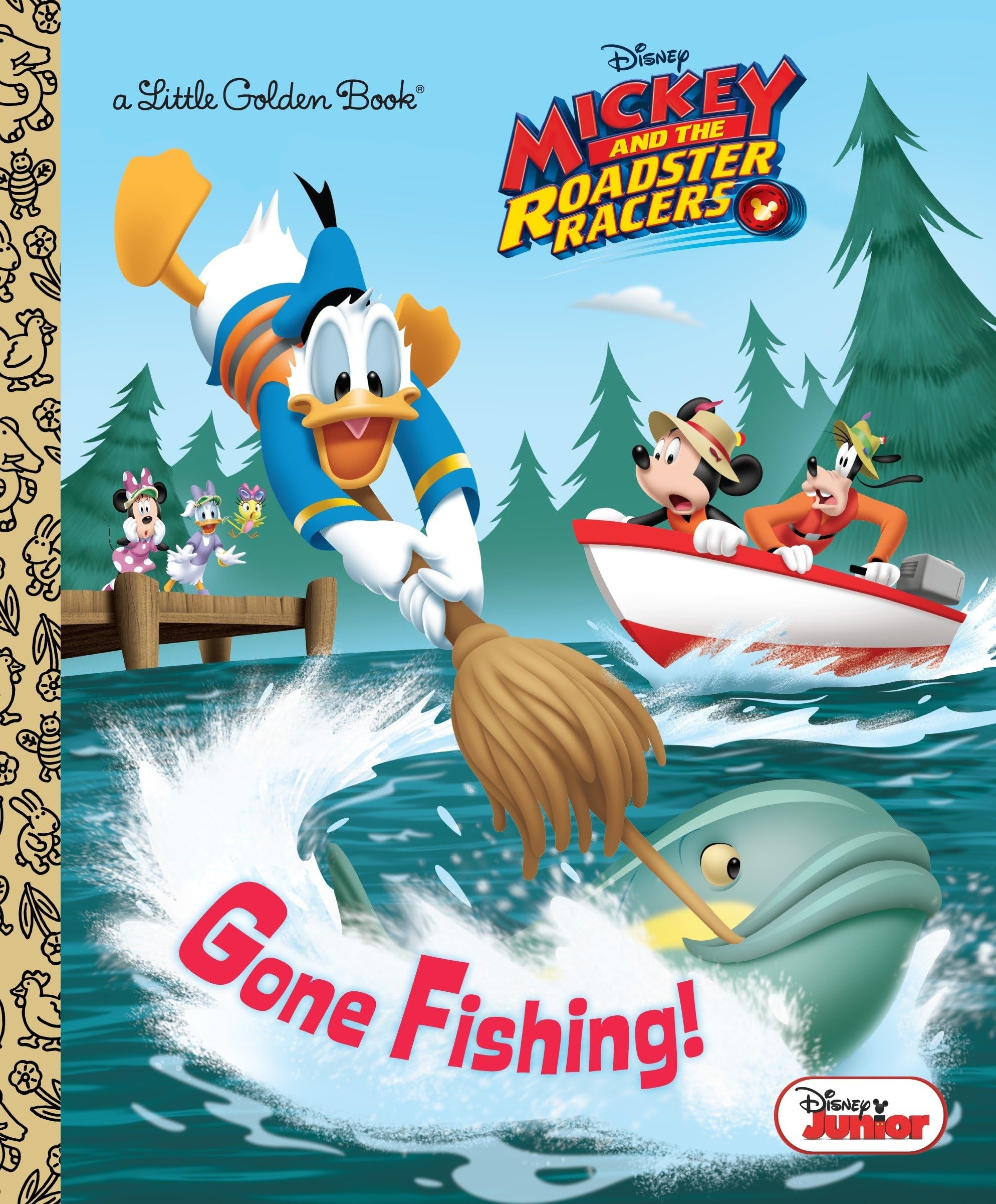 Gone Fishing! (Disney Junior: Mickey and the Roadster Racers) (Little Golden Book)