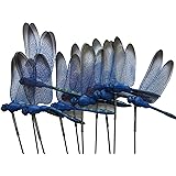 LeBeila Dragonfly Outdoor Decor for Yard Planter Decorations Gardening Stakes 3D Dragonfly Art Craft Garden Ornament and Pati