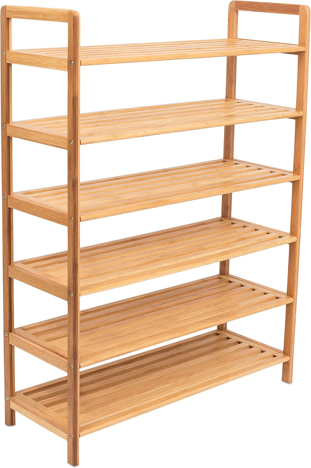 6 tier bamboo shoe rack on Amazon Com Birdrock Home Free Standing Bamboo Shoe Rack 6 Tier Wood Closets And Entryway Organizer Fits 18 Pairs Of Shoes Home Improvement