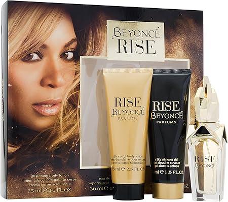 Beyonce Rise Gift Set contiene EDP 30 ml/Gel de ducha 75 ml y Loción Corporal 75 ml