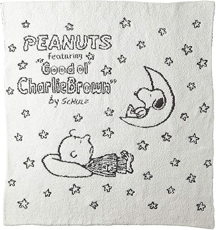 Amazon ジェラートピケ スヌーピー Gelato Pique X Peanuts Snoopy ジャガード ブランケット ひざ掛け 大判 ひざ掛け ハーフケット オンライン通販