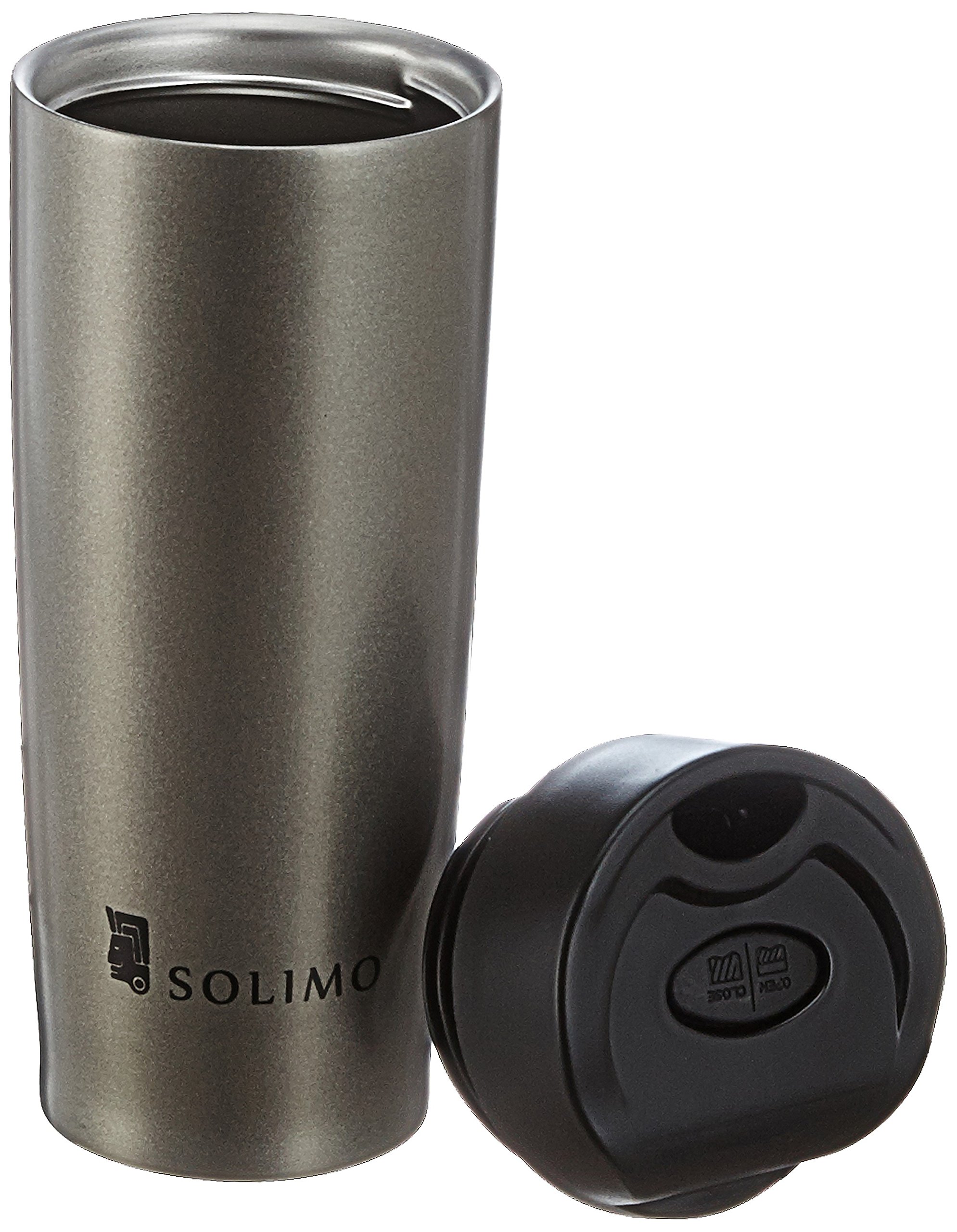 Amazon Brand Solimo Vacuum Insulated Stainless Steel Travel Mug, Regal, 380 ml Buy Online in