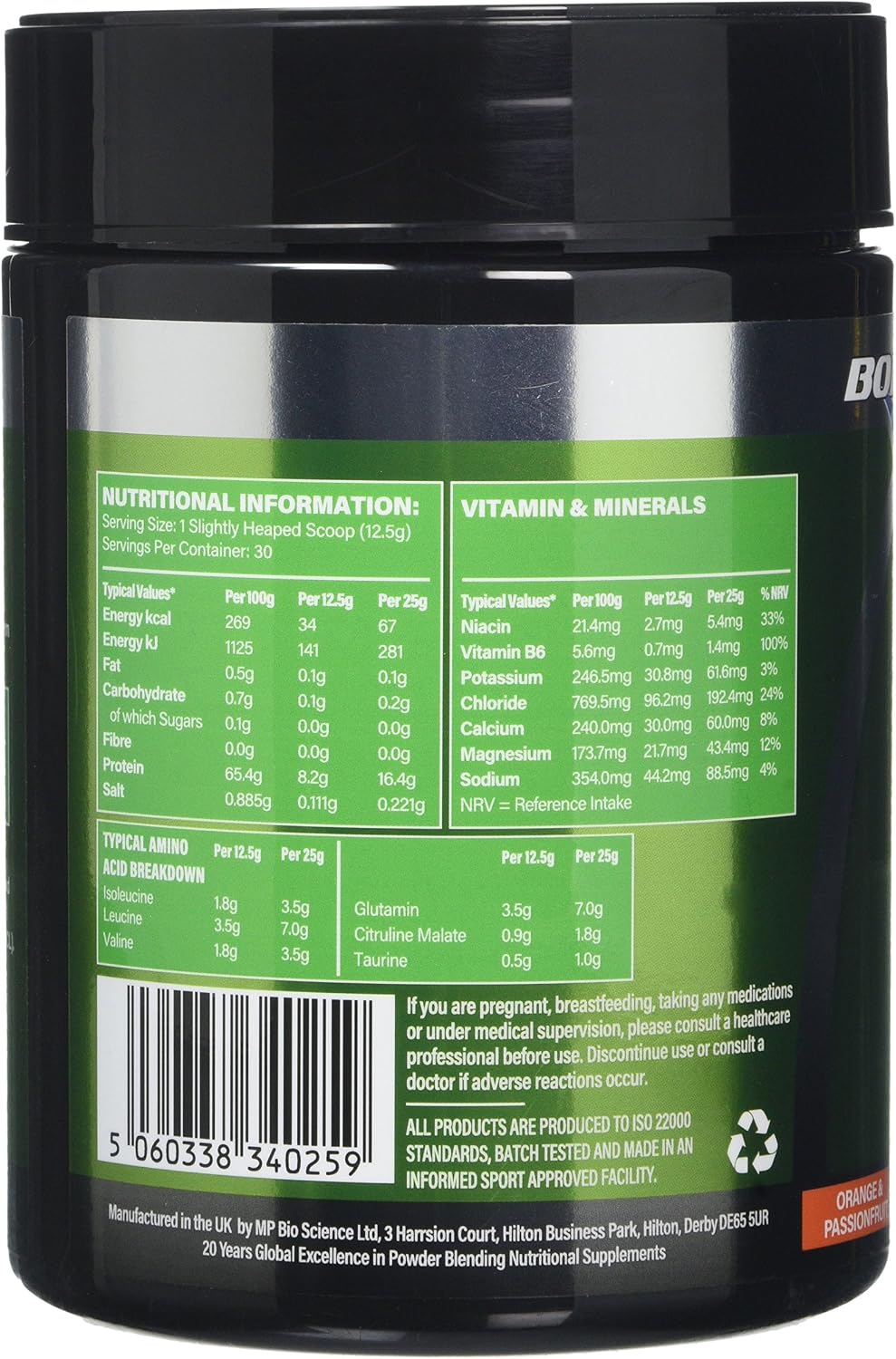 Boditronics BCAA Intracell Xtra Intra Workout, Branched Chain Amino Acid Supplement with Vitamin B6, Immune Booster - Image 4