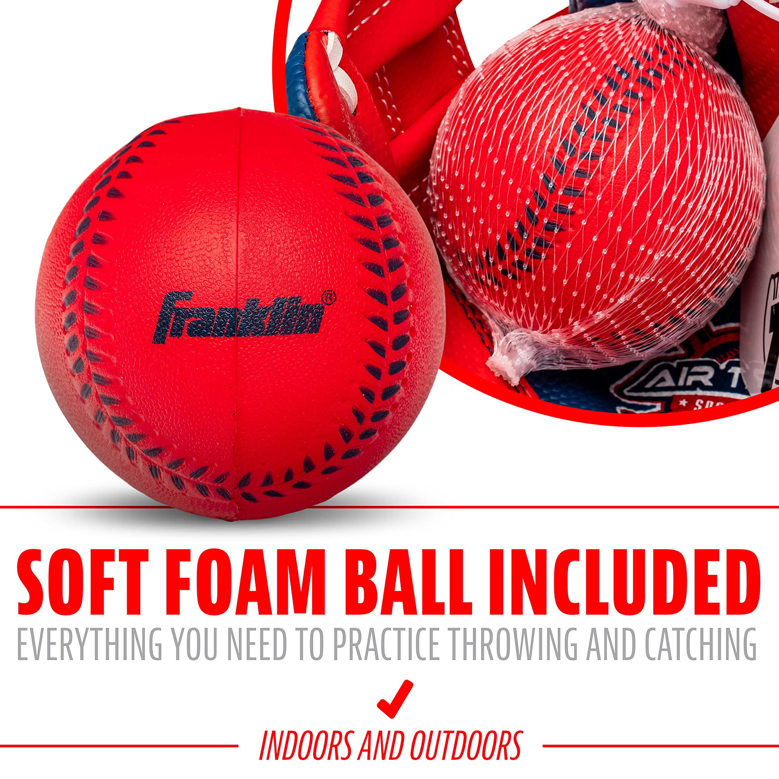 Franklin Sports Air Tech Baseball Glove with Ball - Tee Ball - Soft Air Tech Foam