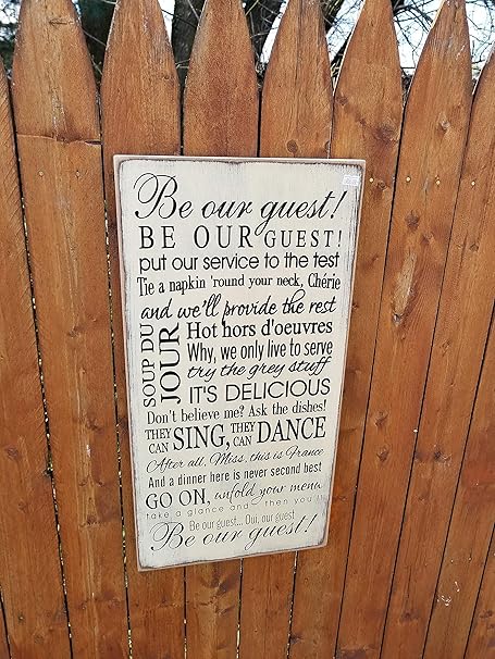 Be Our Guest Be Our Guest Put Our Service To The Test Beauty And The Beast Lyrics 12x24 Cream Amazon Ca Home Kitchen Be Our Guest Be Our Guest Put Our Service To The Test Beauty And The Beast Lyrics 12x24 Cream Amazon Ca Home Kitchen