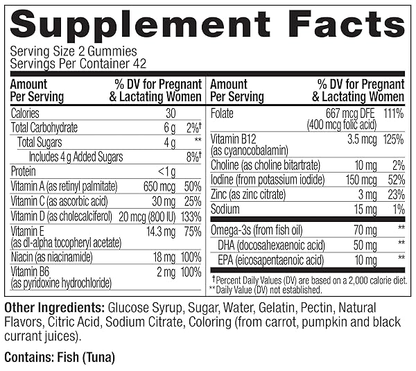 OLLY ESSENTIAL PRENATAL GUMMY MULTIVITAMIN, FOLIC ACID, VITAMIN D, OMEGA 3 DHA, SUPPORTS HEALTHY GROWTH AND BRAIN DEVELOPMENT, CITRUS BERRY – 84 COUNT