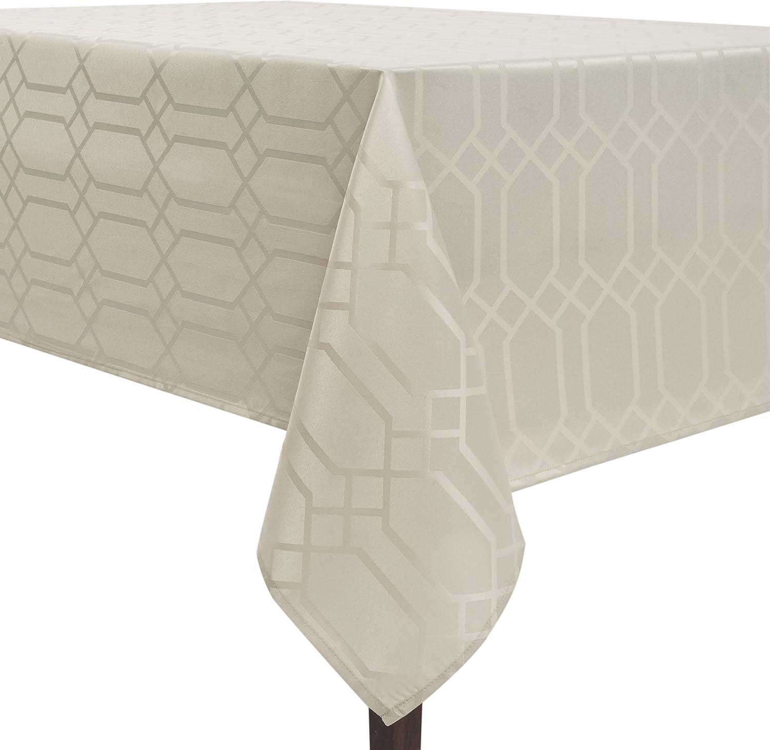 Benson Mills Chagall Spillproof Fabric Tablecloth, 60 x 84-Inch, Charcoal: Home & Kitchen