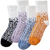 AMENLAN Women Fuzzy Slipper Socks Winter Microfiber Soft Cozy Plush Fluffy Socks Warm Comfy Thermal Home Sleeping Socks