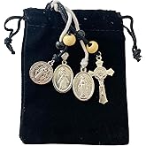 Westmon Works Saint Benedict Home Protection Door Hanger with Cross and Medals