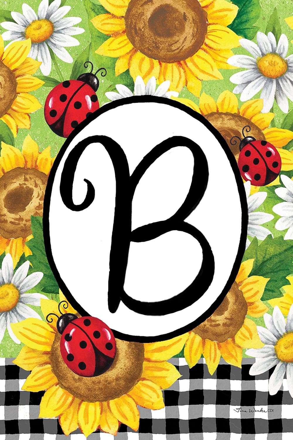 Best Monogram Garden Flag B