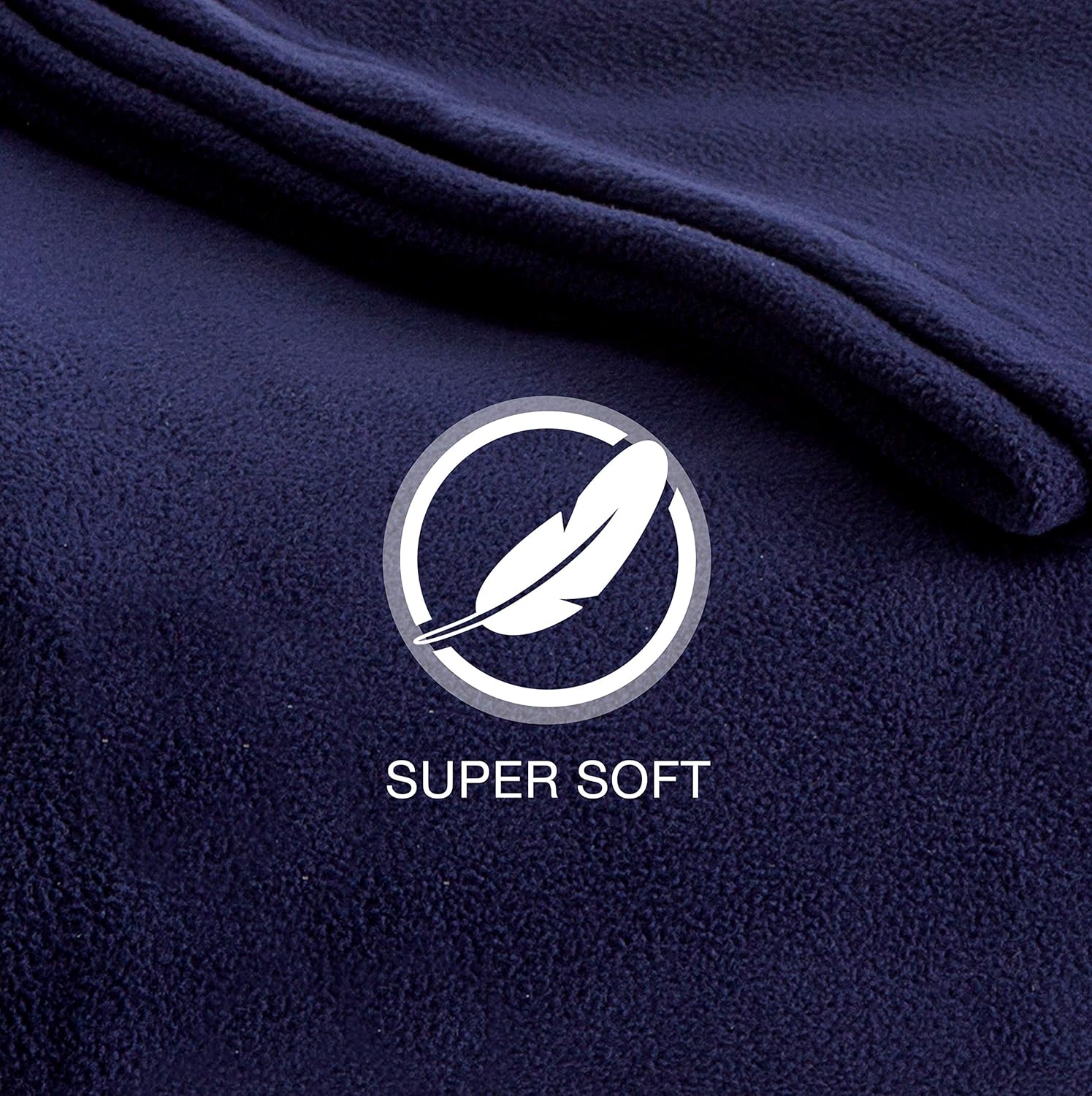Martex Super Soft Fleece Blanket - Full/Queen, Warm, Lightweight, Pet-Friendly, Throw for Home Bed, Sofa & Dorm - Slate Blue: Home & Kitchen