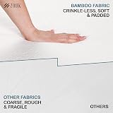 Zouk Bamboo Mattress Protector Double Bed 135 x 190 + 35cm Waterproof view 3