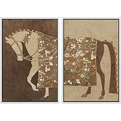 MUDECOR Framed Canvas Print Wall Art Set Vintage