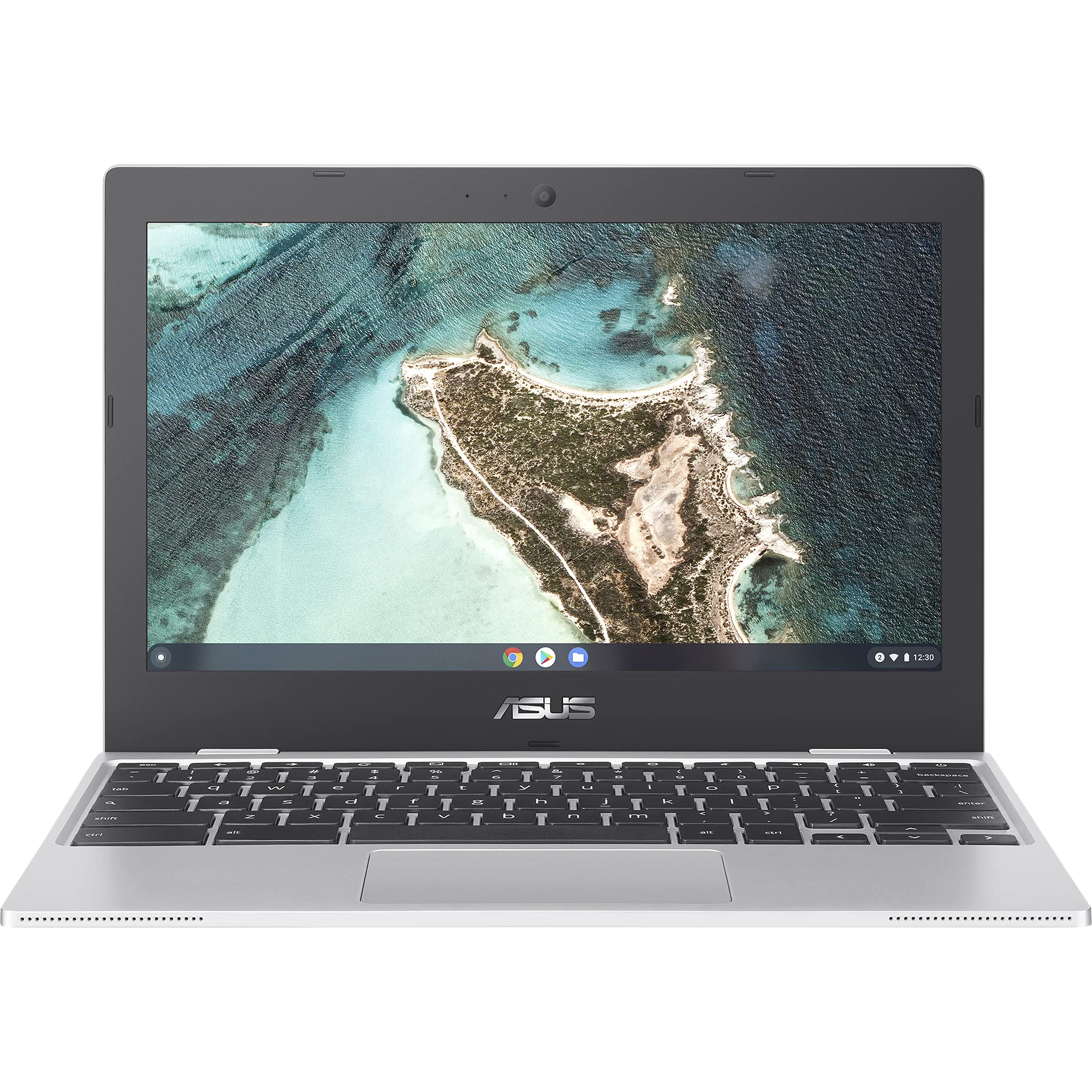 Asus Chromebook Cx1100Cna Ordinateur Portable 11.6" Hd (Intel Celeron, Ram 4 Go, Emmc 64 Go, Chromeos, Clavier Azerty Fr), Transparent Silver