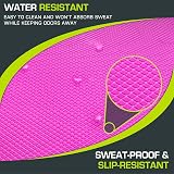 ProsourceFit Exercise Balance Pad Large 18.75x15 Non-Slip Foam Mat Pink view 4
