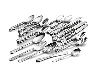 Gorham 846854 Melon Bud Frosted 45 Piece Flatware Set