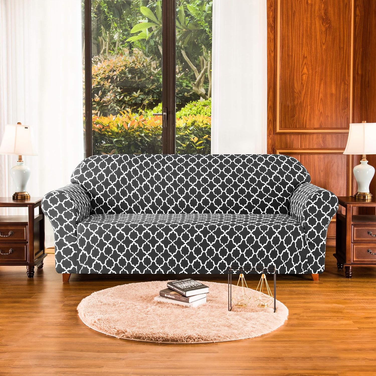 Housse De Canapé Subrtex – 2 Places, Gris Fumé Clair, Extensible, Neuve