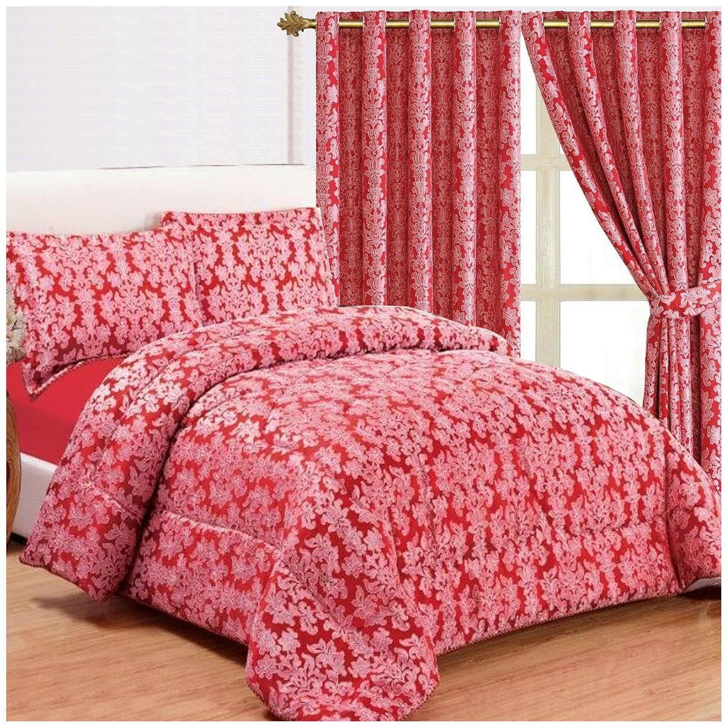 Luxurious Cream 3Pcs Quilted Jacquard Bedspread Super King Size eBay