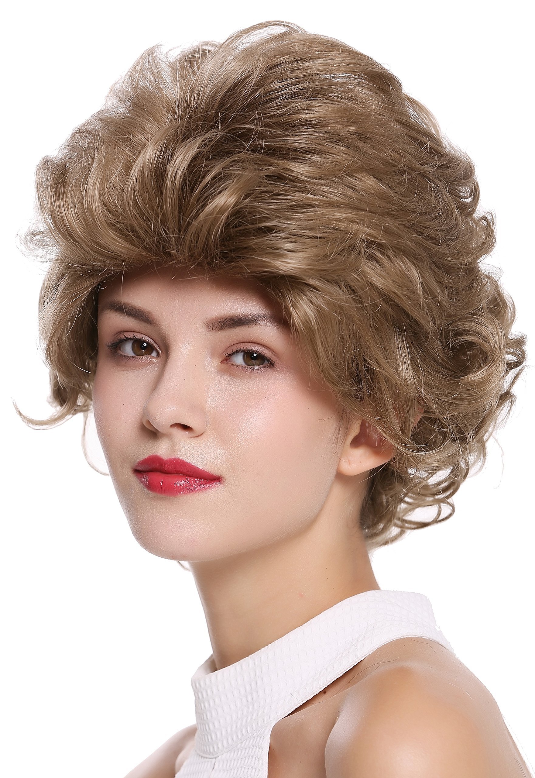 WIG ME UP - M-270-12SP16 Lady Quality Wig short wild teased voluminous 80s streaked brown blond
