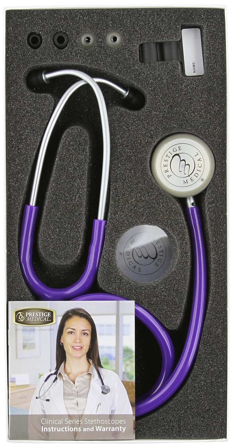 Prestige Medical 121PUR Clinical Lite Stethoscope, Purple
