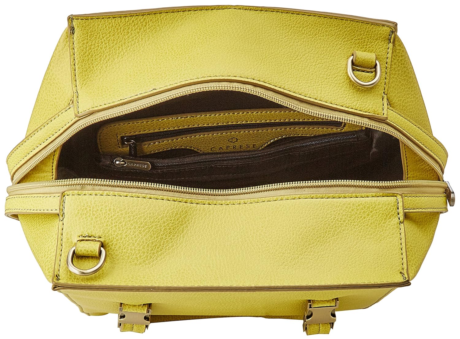 caprese bruno women's satchel (lime) ()