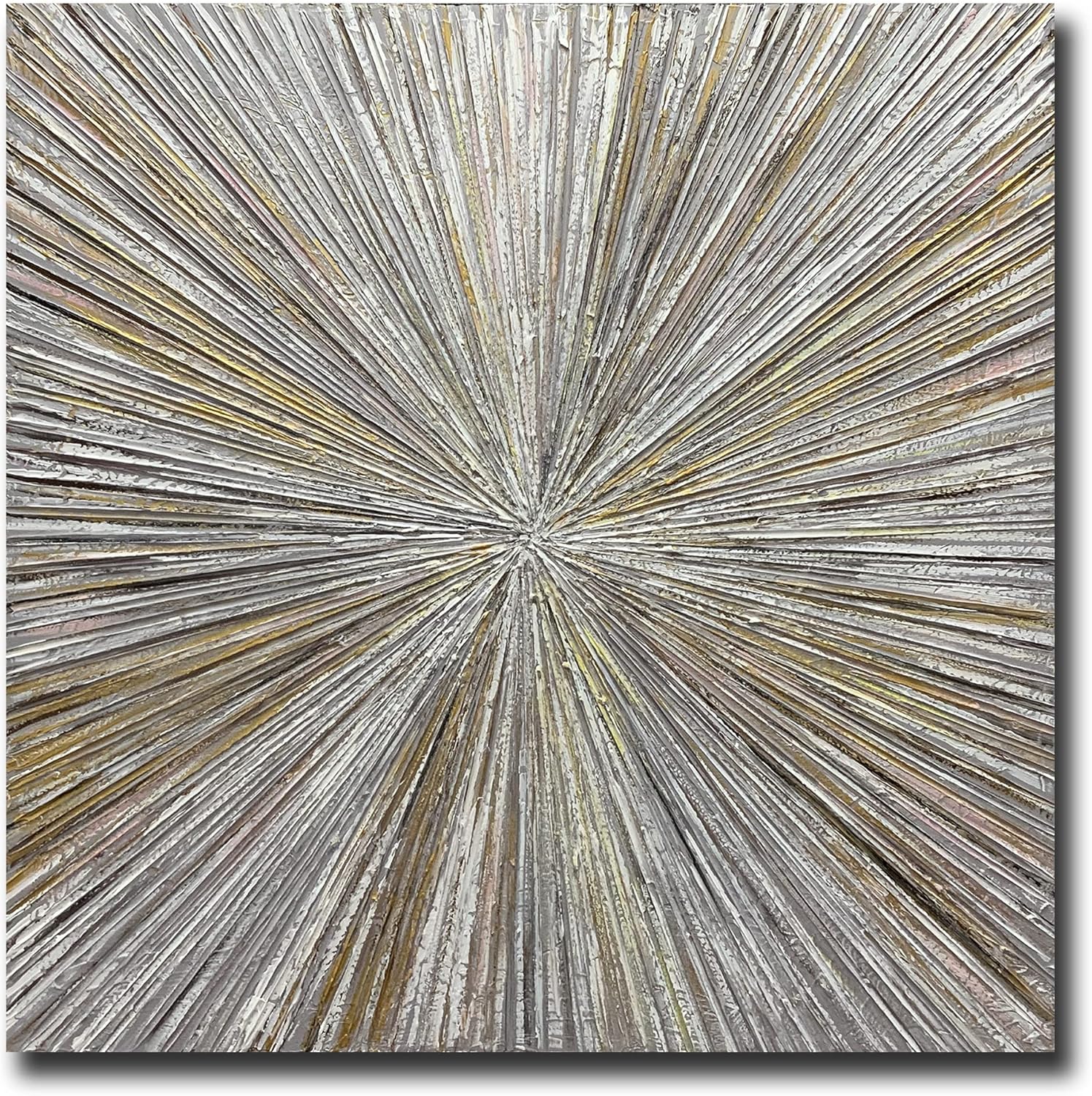 Paintings - AZAVY Art,35x35Inch Pure Hand Painted Textured Abstract Oil Paintings on Canvas Modern Art Decor Contemporary Artwork Oil on Canvas Wall Art Wood Inside Framed Ready to Hang for Wall
