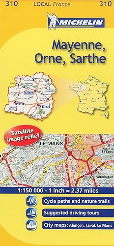 Download Michelin Mayenne, Orne, Sarthe 310: France PDF
