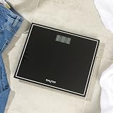 Salter Compact Digital Bathroom Scale 150kg Black LCD Display view 3