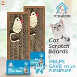 SOL Cat Scratching Board 37x12cm 2pk Reversible Cardboard Feline Toy view 7