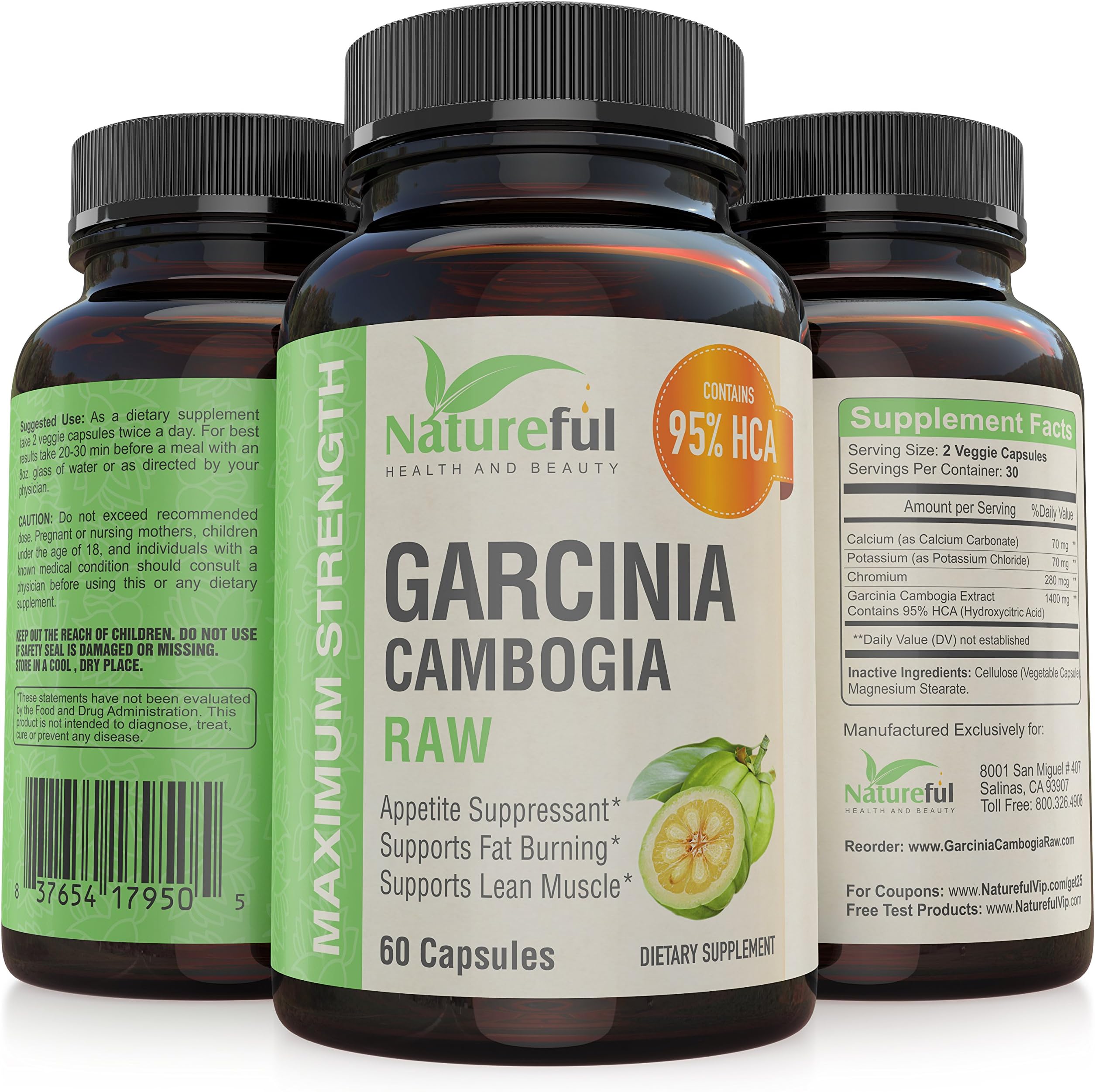 Best Garcinia Cambogia Extract for Weight-Loss :: Raw 95% HCA - Lose Weight OR Your Money Back Natural Pure Fruit Extract. Clinically Proven with Highest Potency! Lose Belly Fat Fast.