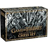 USAOPOLY Game of Thrones Collector's Chess Set | 32 Custom Sculpt HBO Game of Thrones TV Characters Chess Pieces | 2 Players | Ages 18+