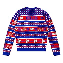 FOCO Standard NFL Big Logo Ugly Sweater, Team Color