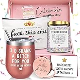 Birthday Gifts for Women Best Friends,Friendship Gifts for Women Her BFF Female Friends Bestie Sister Gift Basket from Sister Lavender Scented Candles 12oz Tumbler