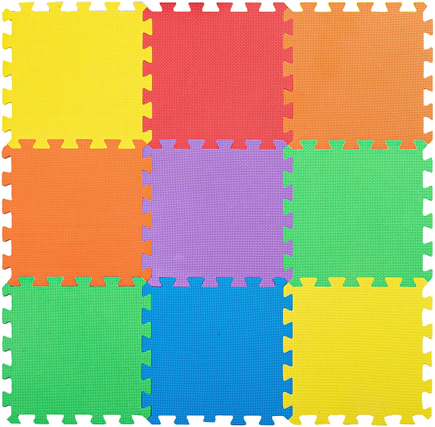 9 Piece Children Play Mat – 29.5x 29.5cm Comfortable Cushiony Foam Floor Puzzle Mat for Kids & Toddlers