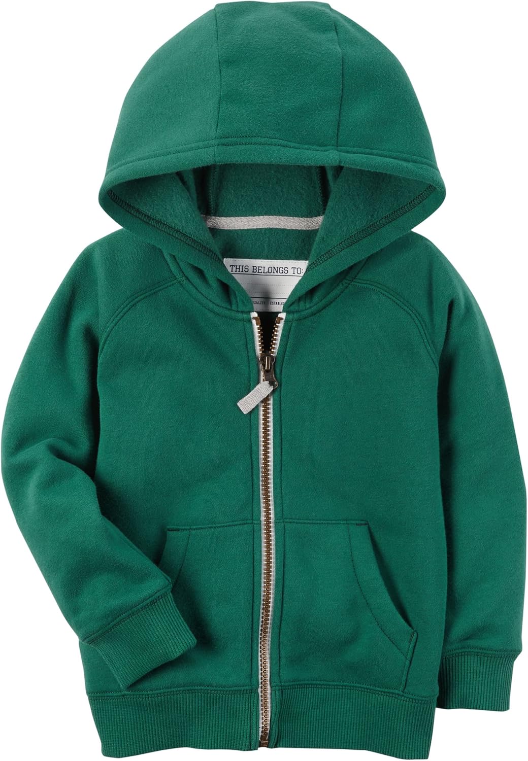 green fleece zip up