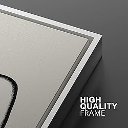 MUDECOR Framed Wall Art Print Set Black Lines Over