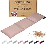Qomfor Microwavable Wheat Bag Pink 3-Chamber Heat Pad 46x12 cm