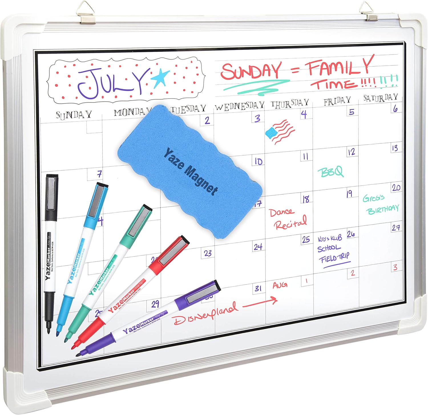 Amazon White Board Calendar For Wall Dry Erase Monthly Planner