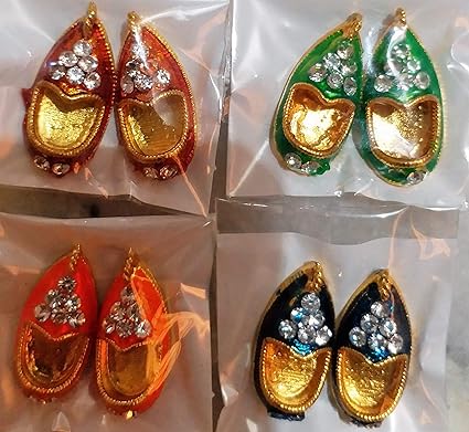 VARNI CREATION Silk Ladoo Gopal Fancy Mojadi (Multi)