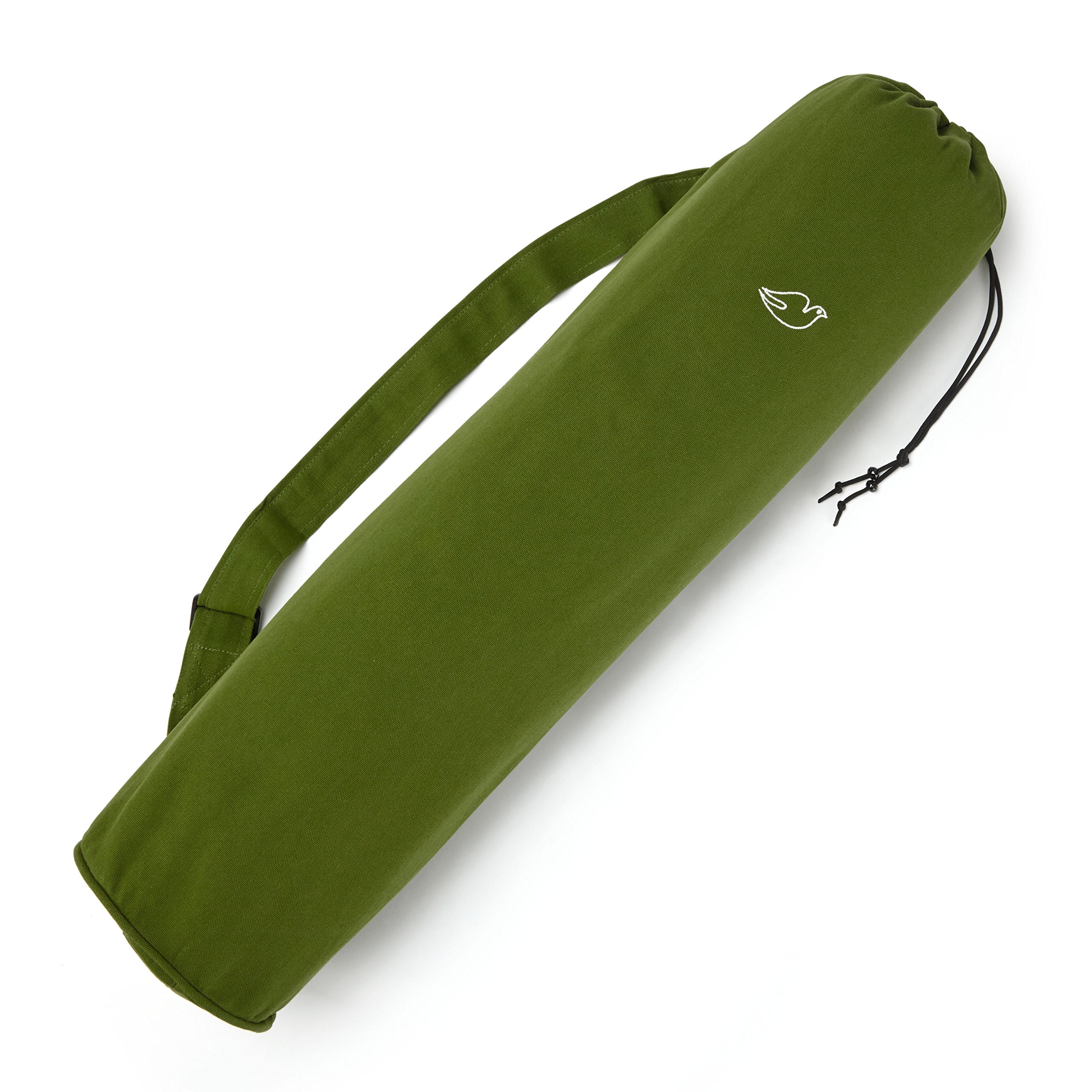 Blue Dove Yoga Kerala Yoga Mat Bag made from Organic Cotton (Olive Green)