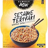 Simply Asia Sesame Teriyaki Noodle Bowl with Toasted Sesame Seeds, 8.5 oz (Pack of 6)